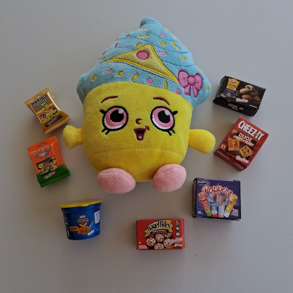 Shopkins Real Littles Toy Lot Mini Brands Food Boxes Figures & Cupcake Plush